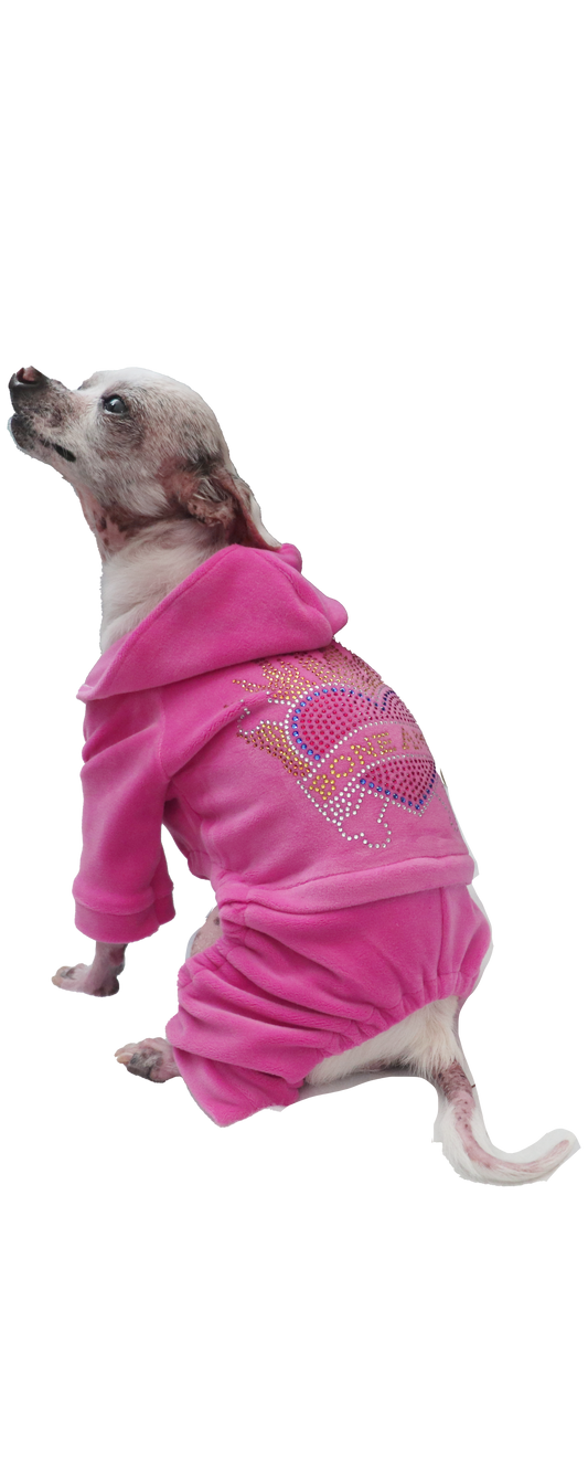 The BONE AMIS Dog Tracksuit- Pink